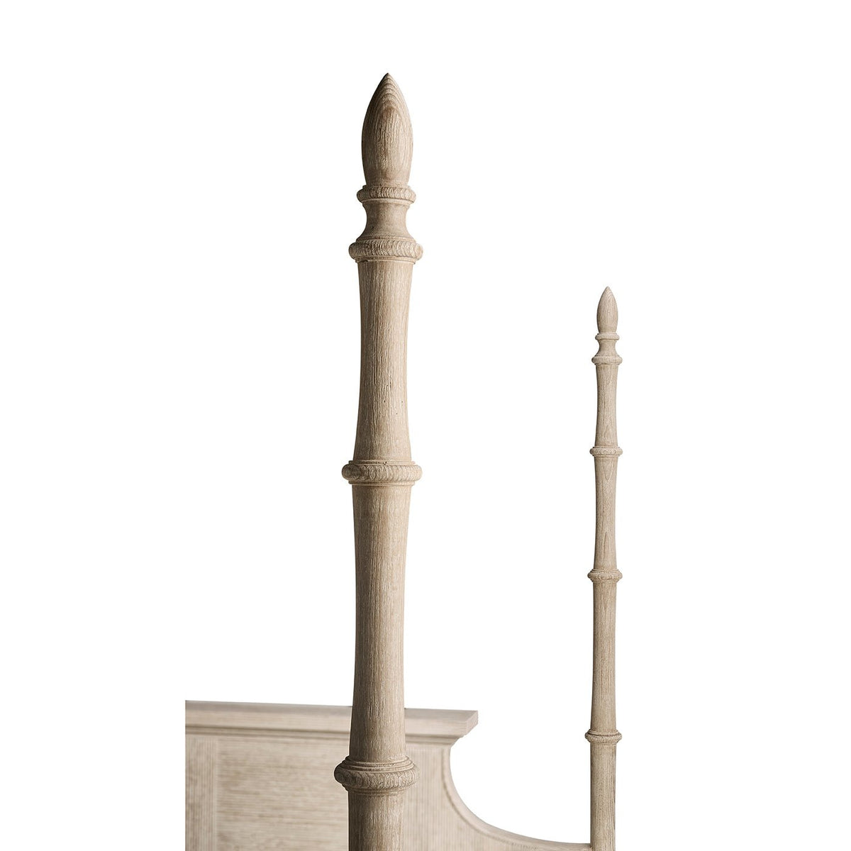 Rustic Washed Pencil Post Bed - English Georgian America