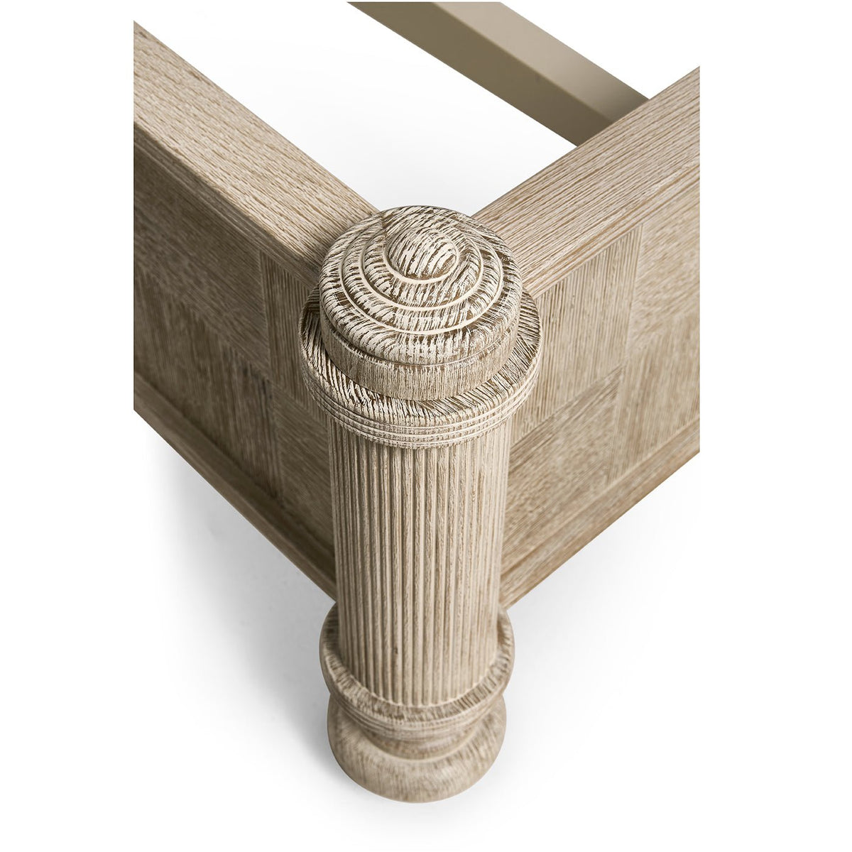 Rustic Washed Pencil Post Bed - English Georgian America