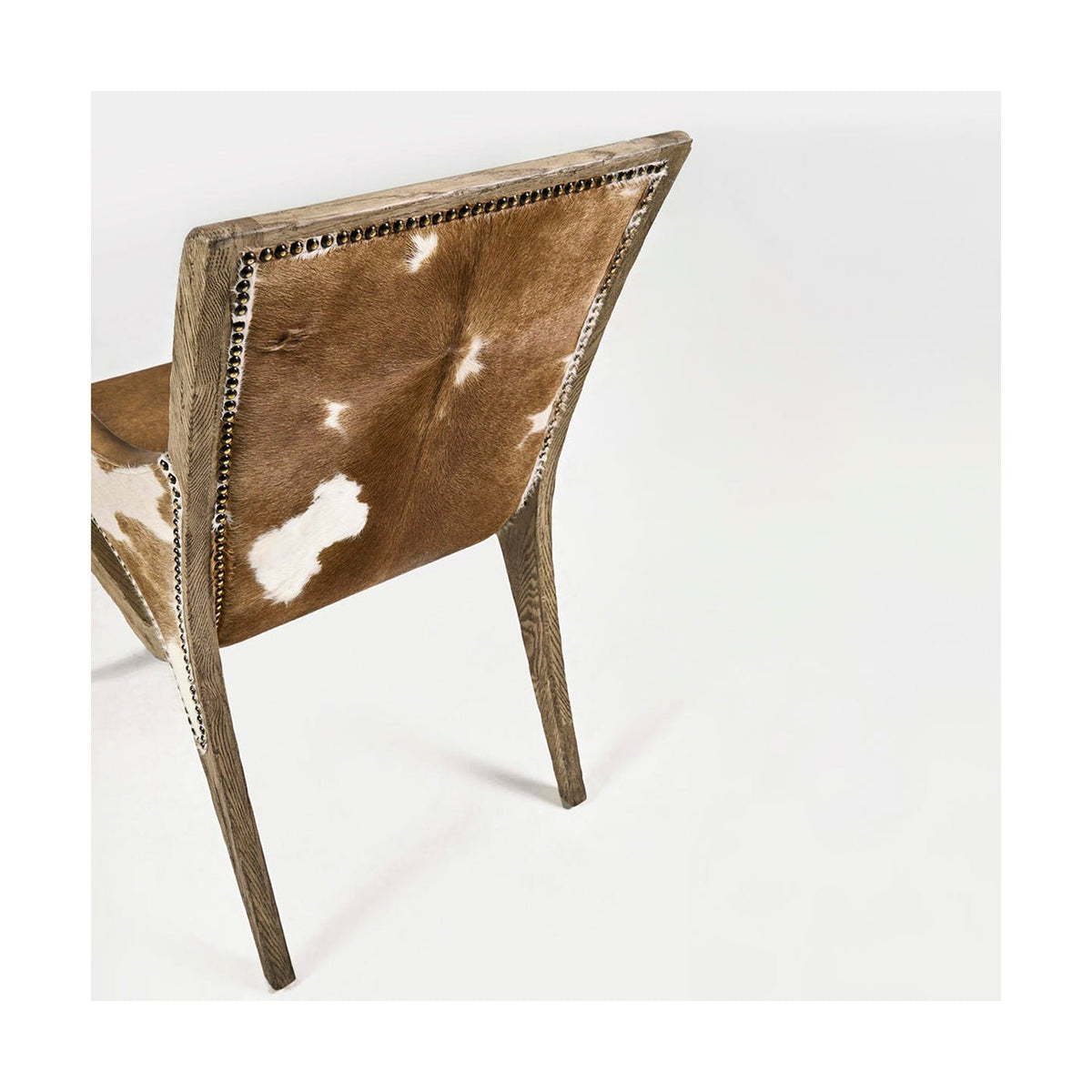 Rustic Western Leather &amp; Hide Armchair - English Georgian America