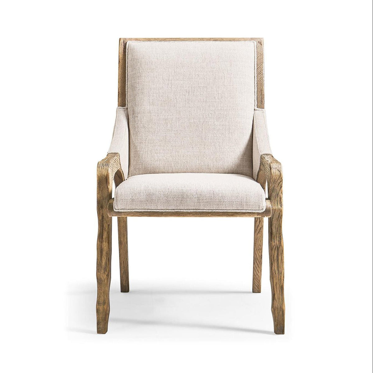 Rustic Western Upholstered Side Chair - English Georgian America