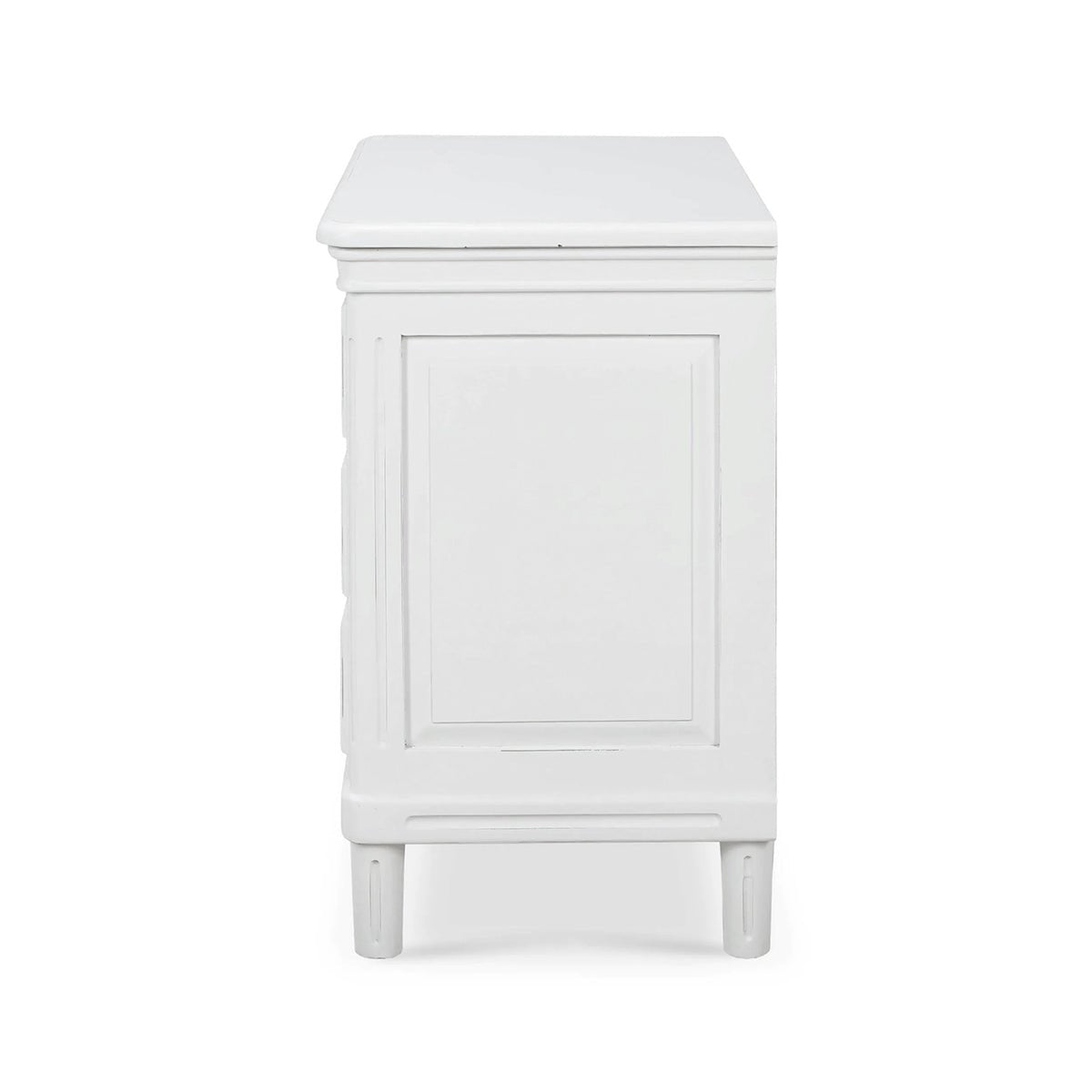 Rustic White Nightstand - English Georgian America