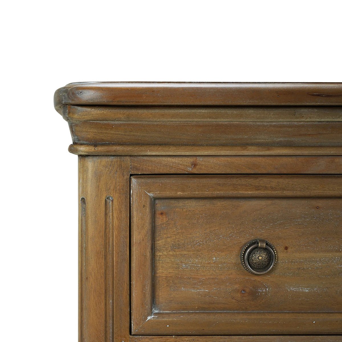 Rustic Wood Chest of Drawers - English Georgian America