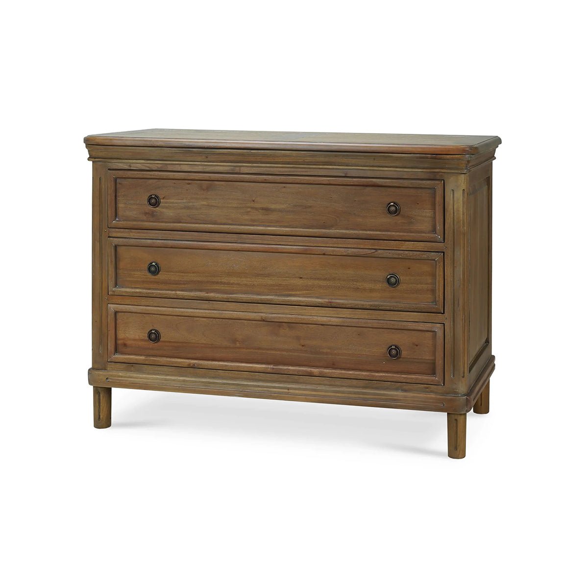 Rustic Wood Chest of Drawers - English Georgian America
