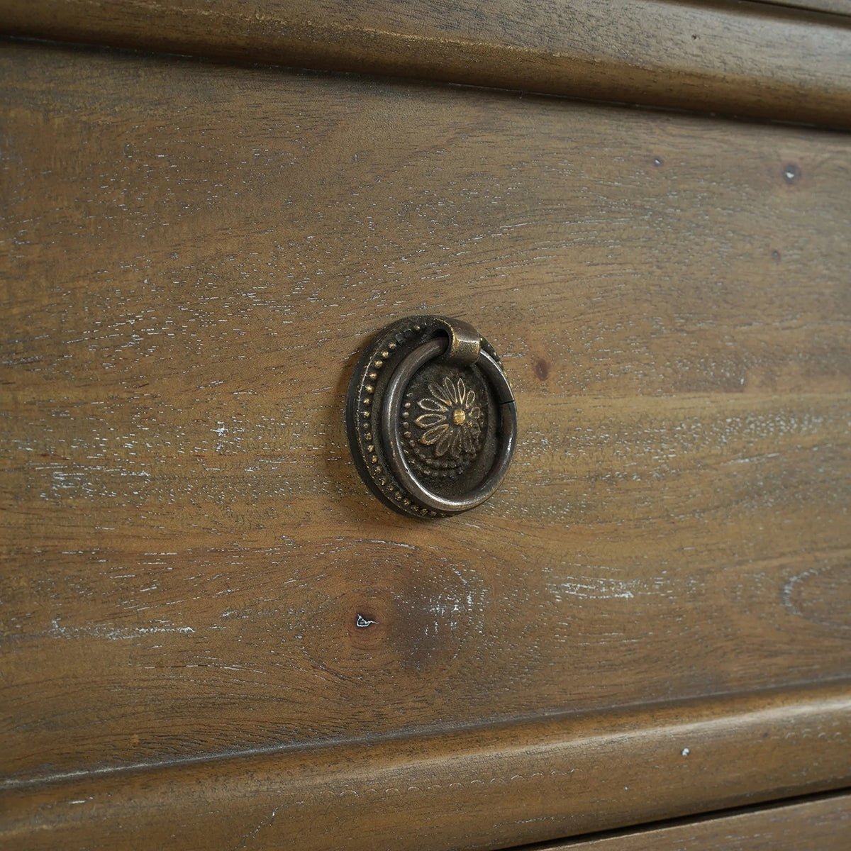 Rustic Wood Chest of Drawers - English Georgian America