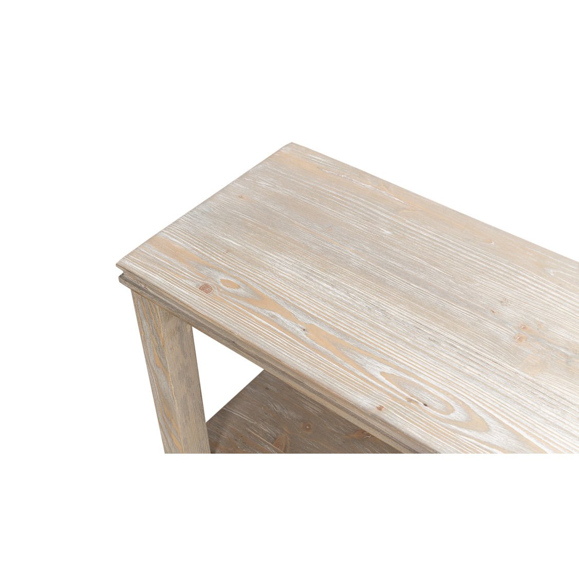 Rustic Wood Display Console - English Georgian America