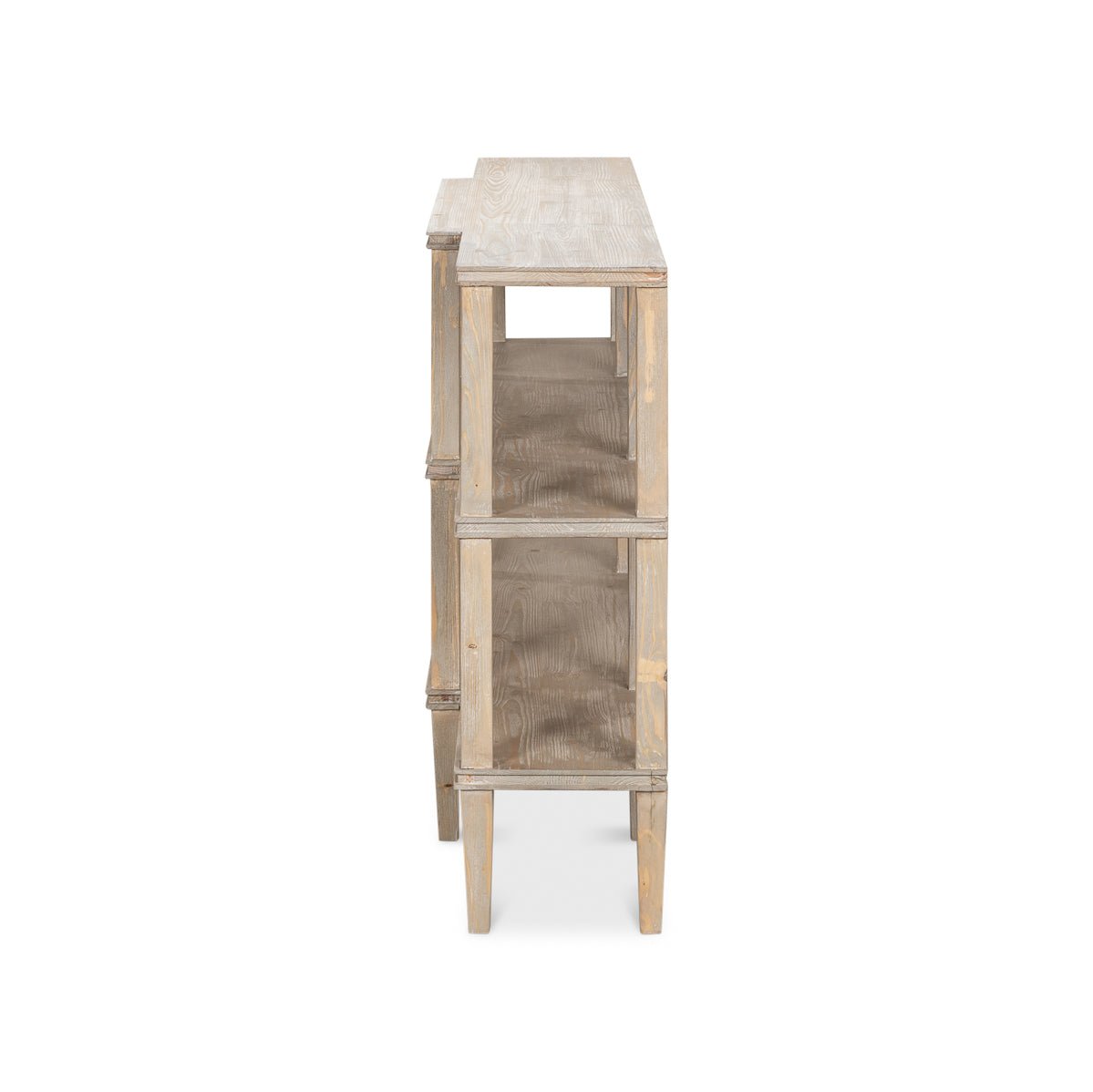 Rustic Wood Display Console - English Georgian America