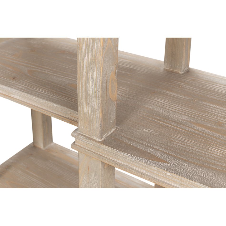 Rustic Wood Display Console - English Georgian America