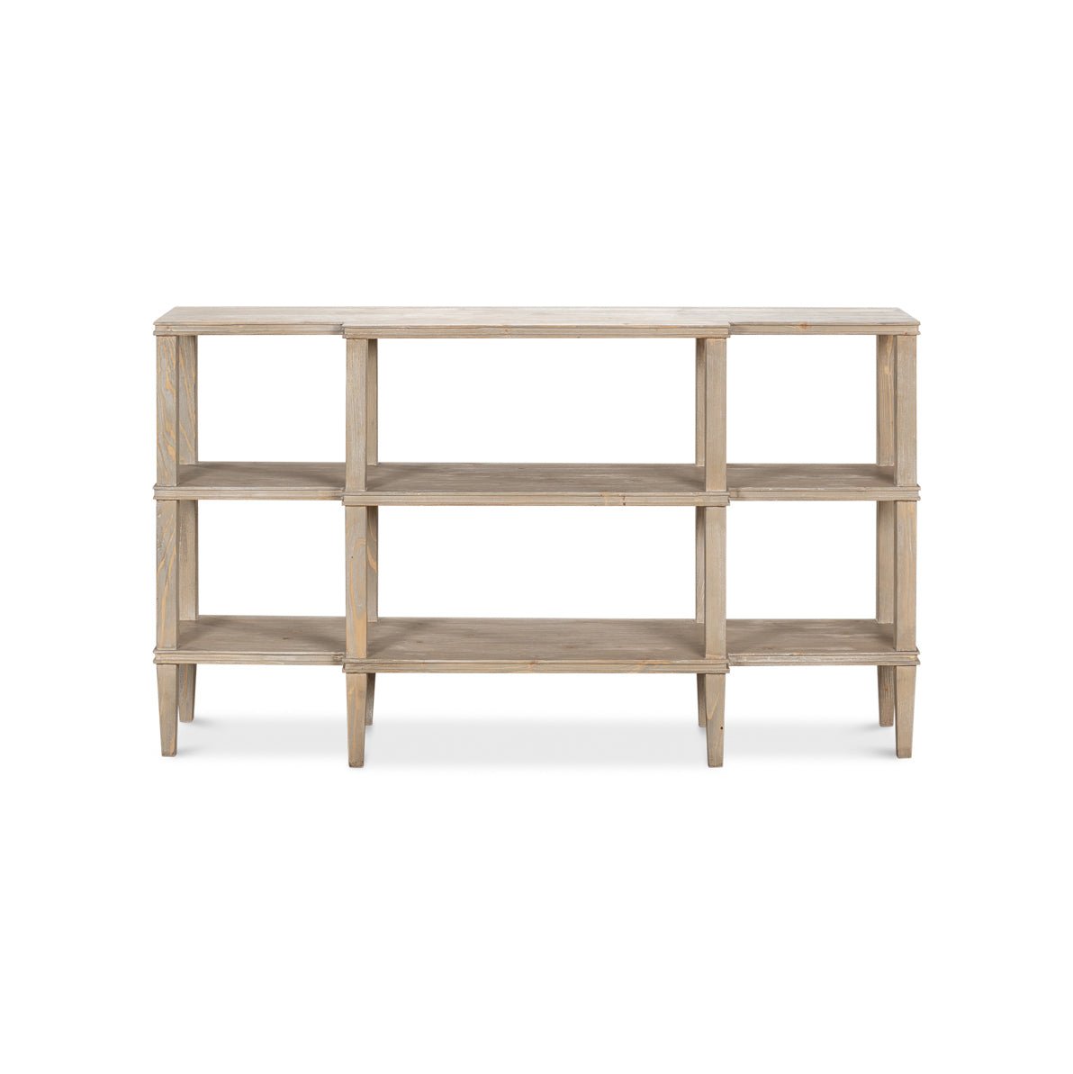 Rustic Wood Display Console - English Georgian America