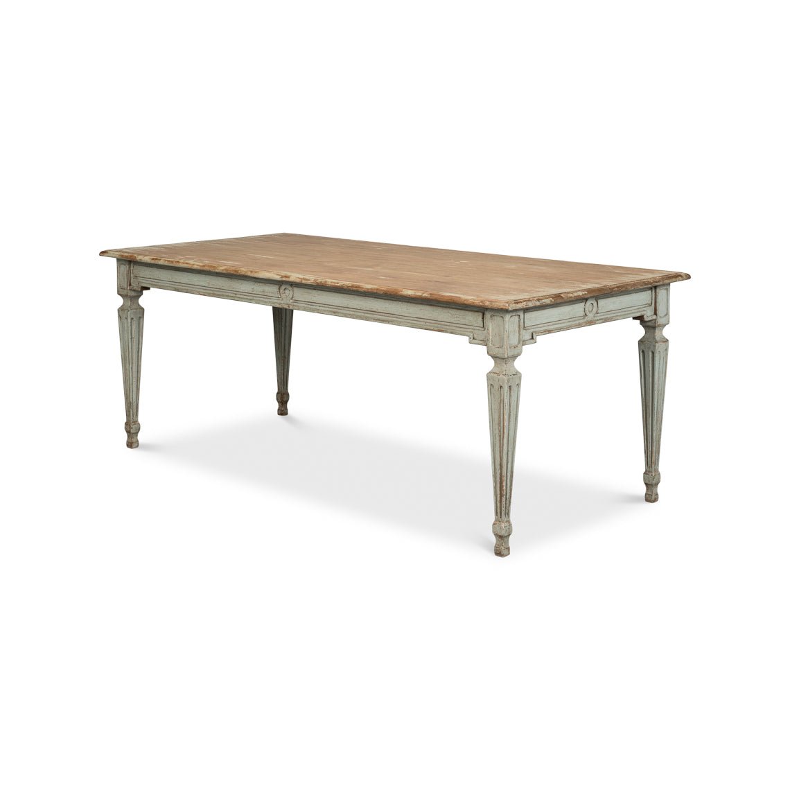 Sage French Provincial Dining Room Table - English Georgian America