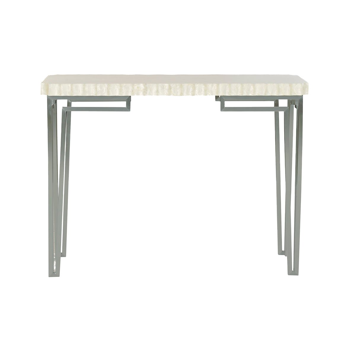Scalloped Art Deco Console Table - English Georgian America