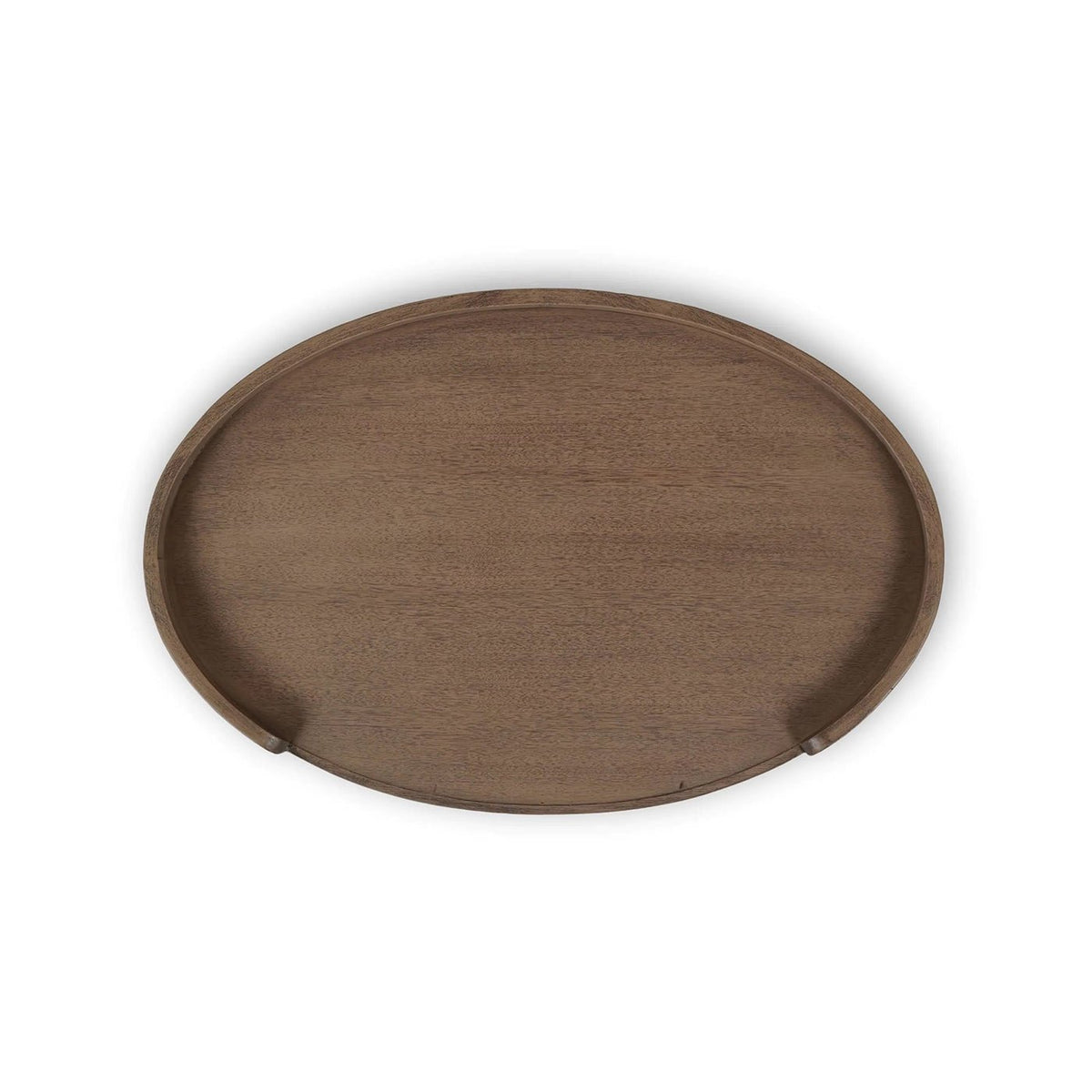 Scandinavian Oval Side Table in Birch Finish - English Georgian America