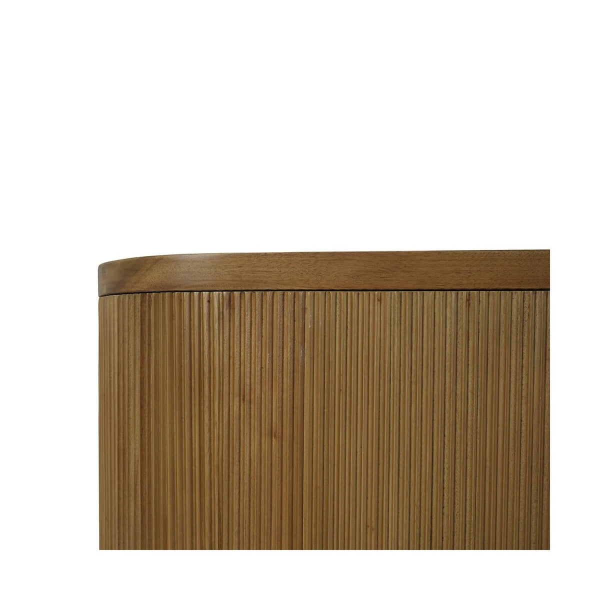 Scandinavian Reeded Wood Sideboard - English Georgian America