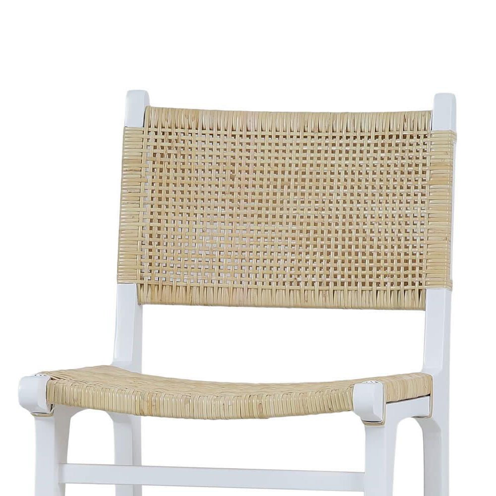 Scandinavian White Painted Counter Stool - English Georgian America