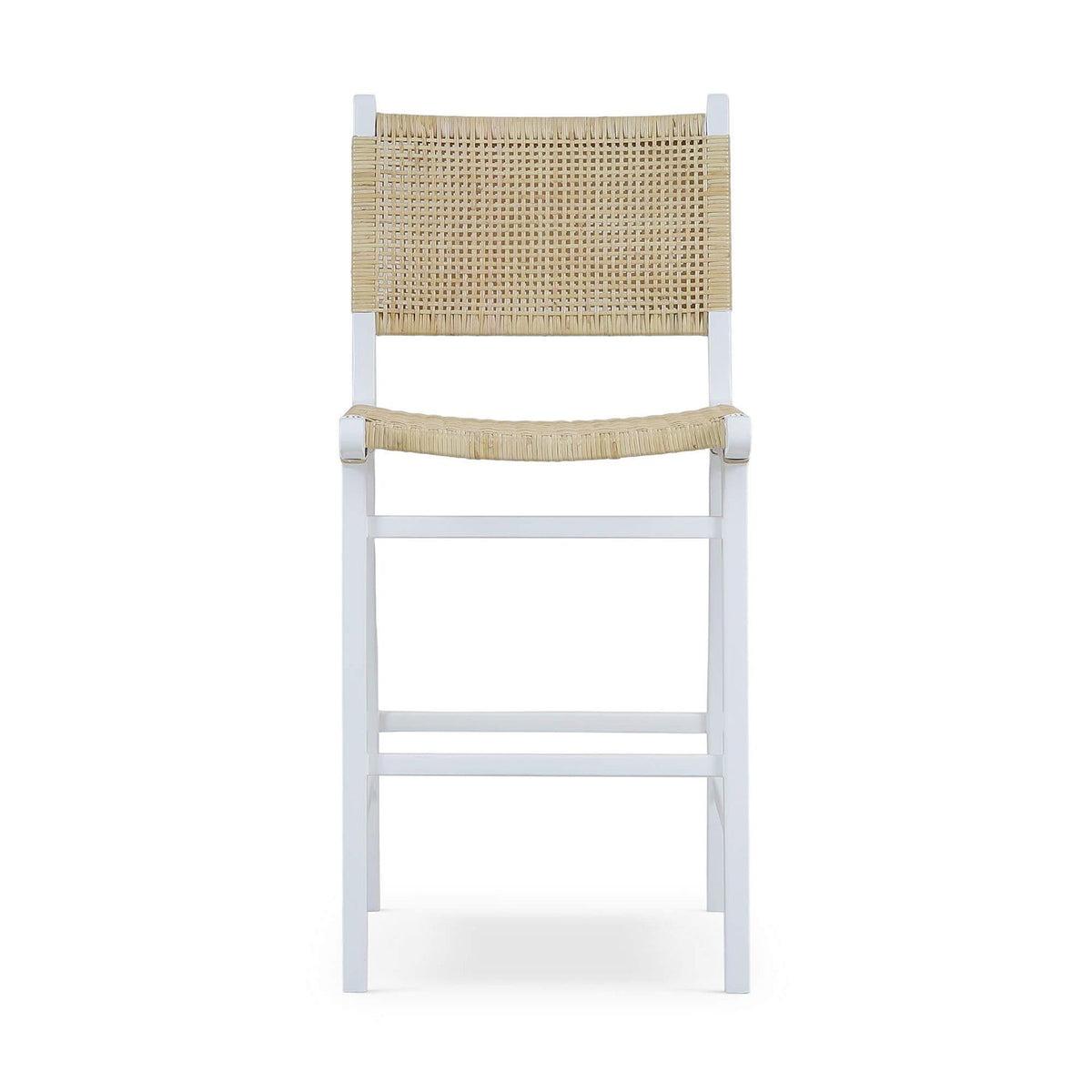 Scandinavian White Painted Counter Stool - English Georgian America