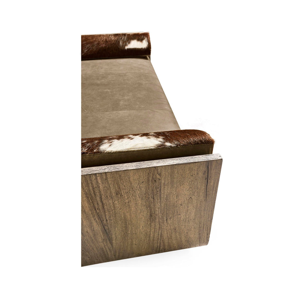 Sculptural Organic Modern Wood Daybed with Bolsters - English Georgian America