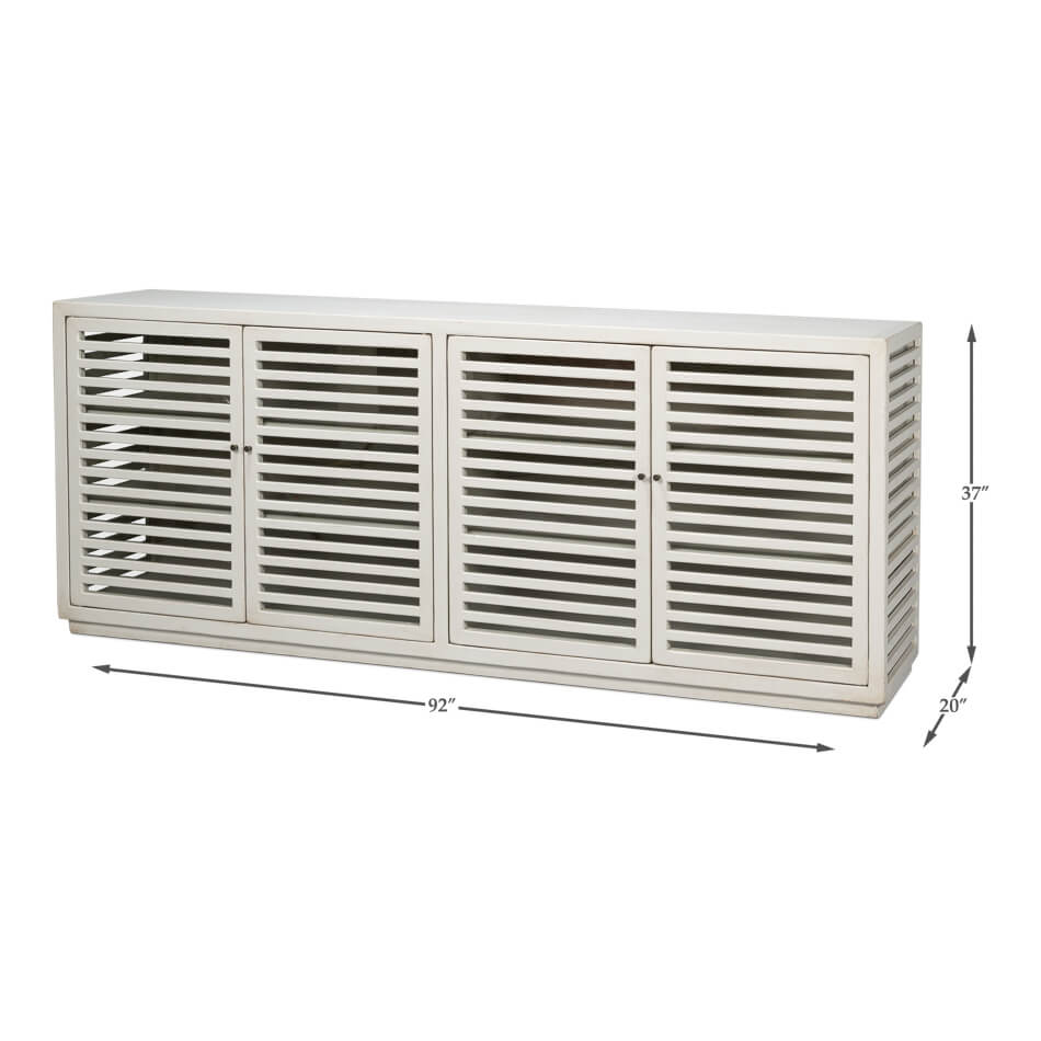 Seaside Antique White Sideboard - English Georgian America