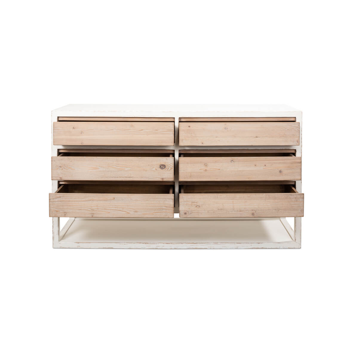 Seaside Coastal Painted Dresser - English Georgian America