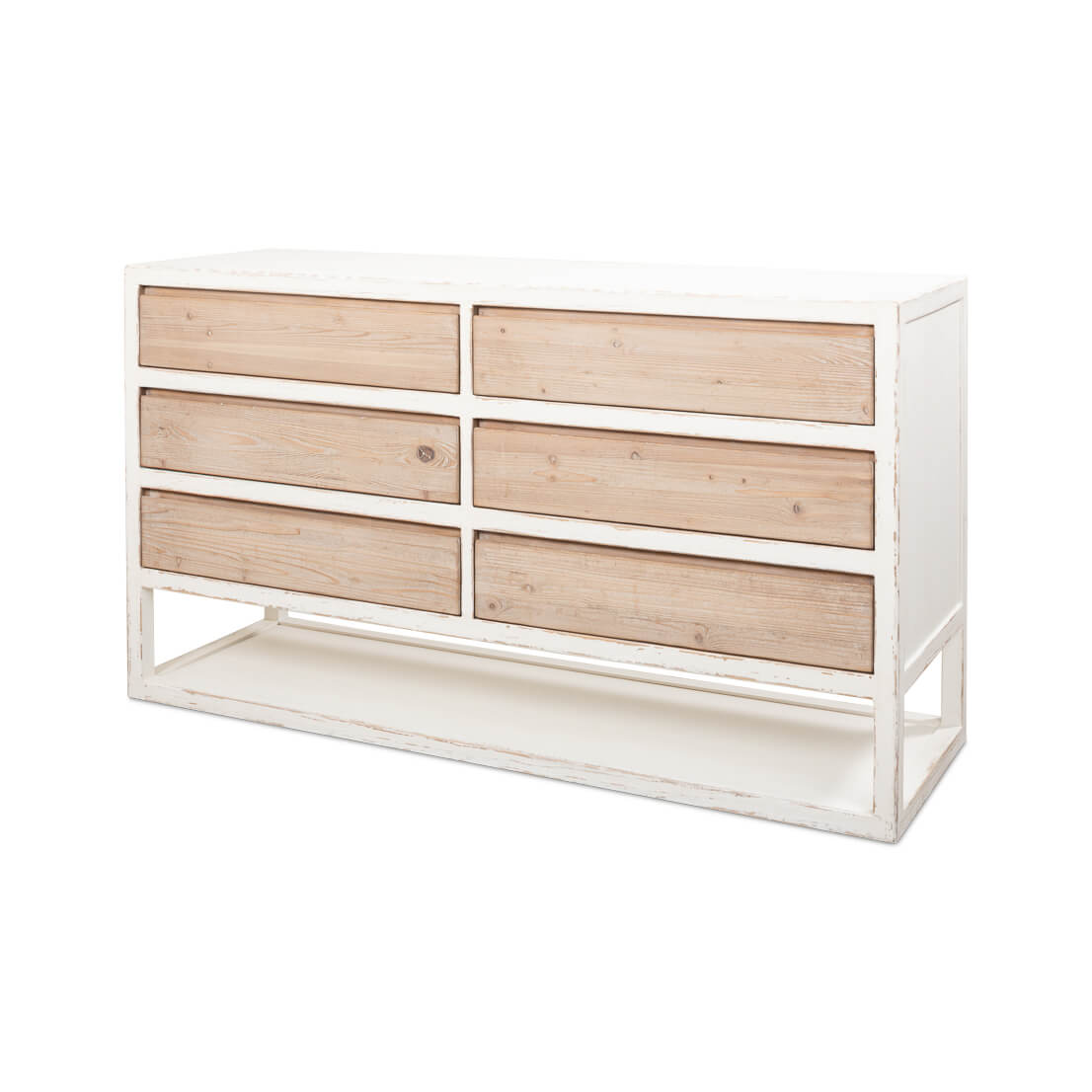 Seaside Coastal Painted Dresser - English Georgian America