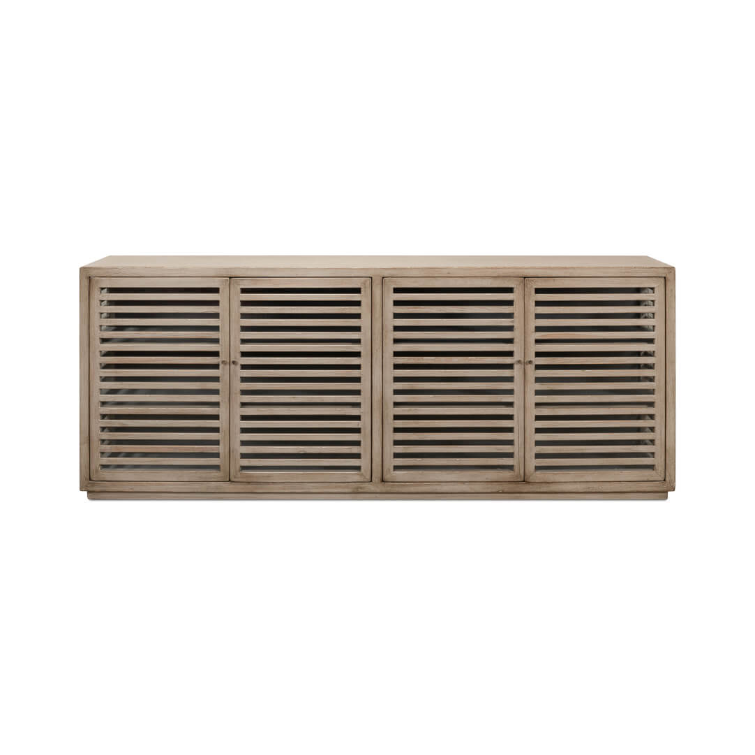 Seaside Gray Wash Sideboard - English Georgian America