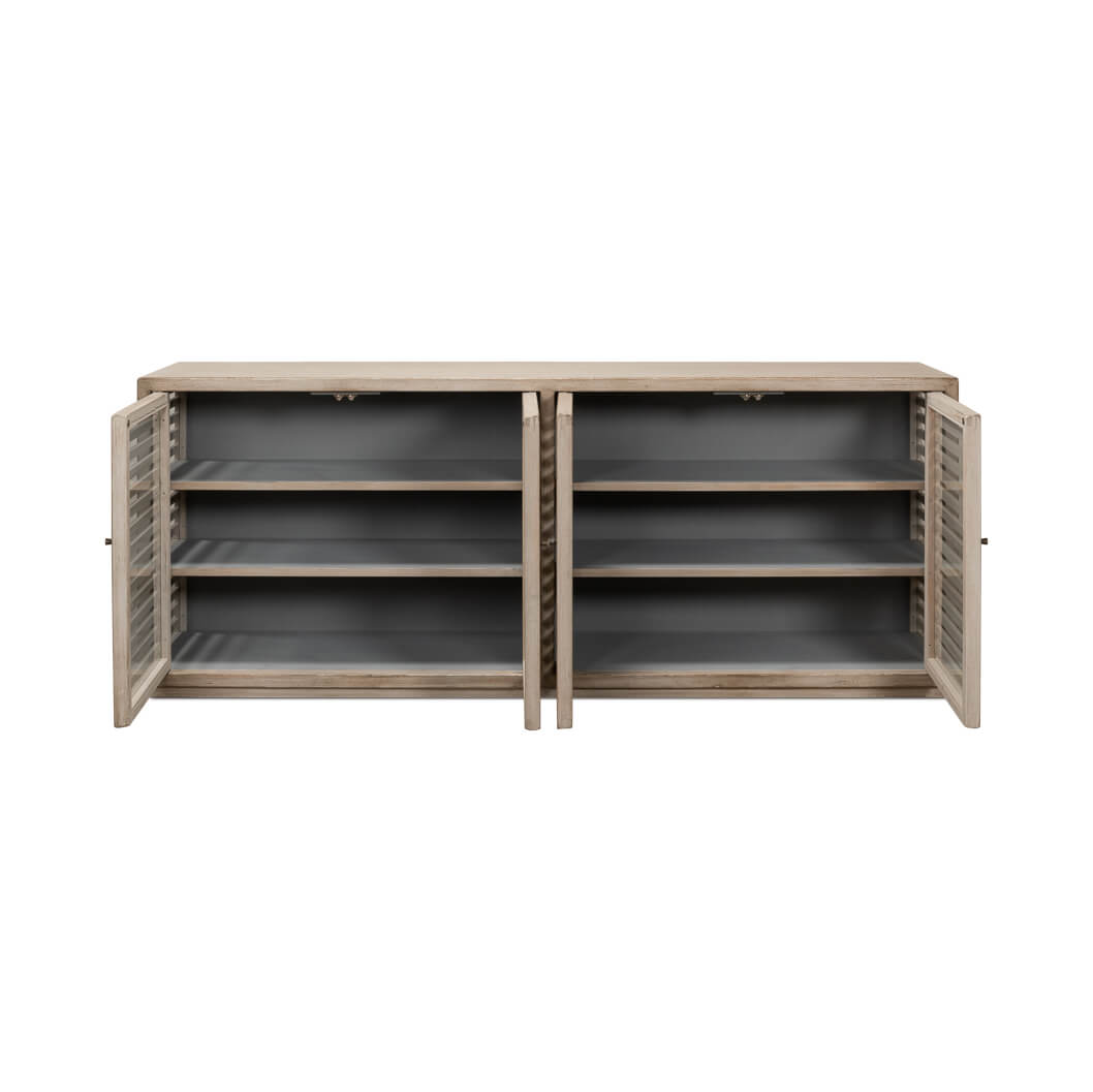 Seaside Gray Wash Sideboard - English Georgian America