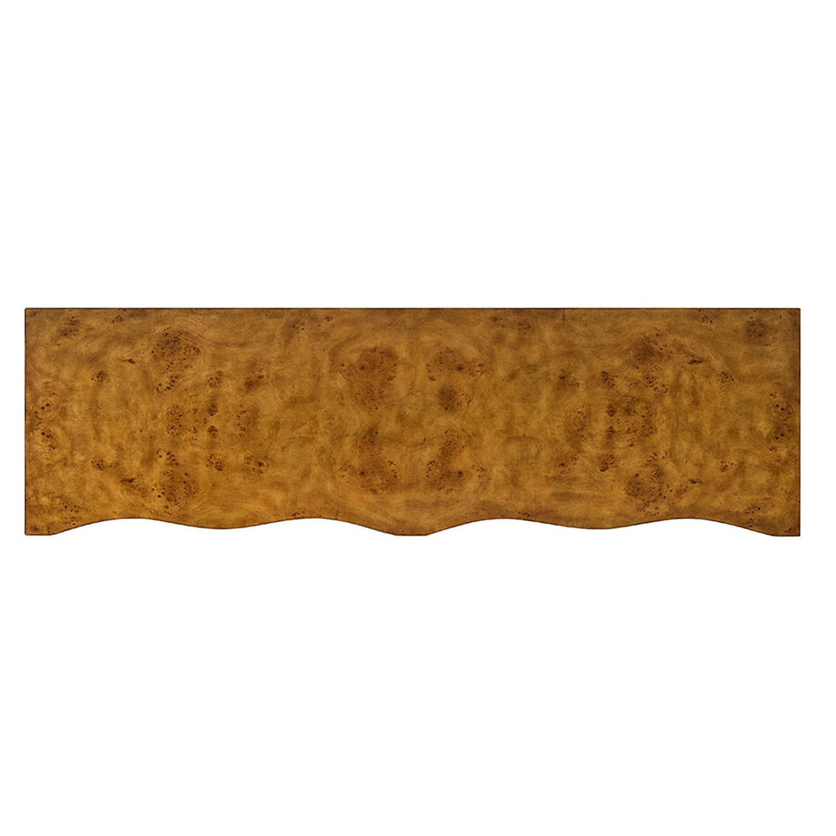 Serpentine Burl Wood Dresser - English Georgian America
