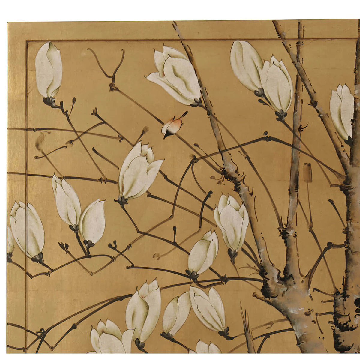 Set of Two Gilt Japanese Paintings - English Georgian America