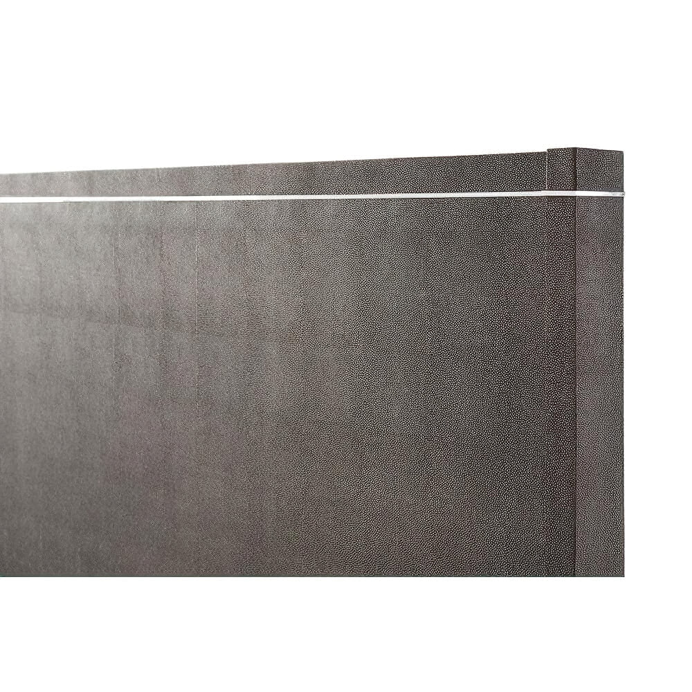 Shagreen Embossed Modern Bed - CALI King - English Georgian America