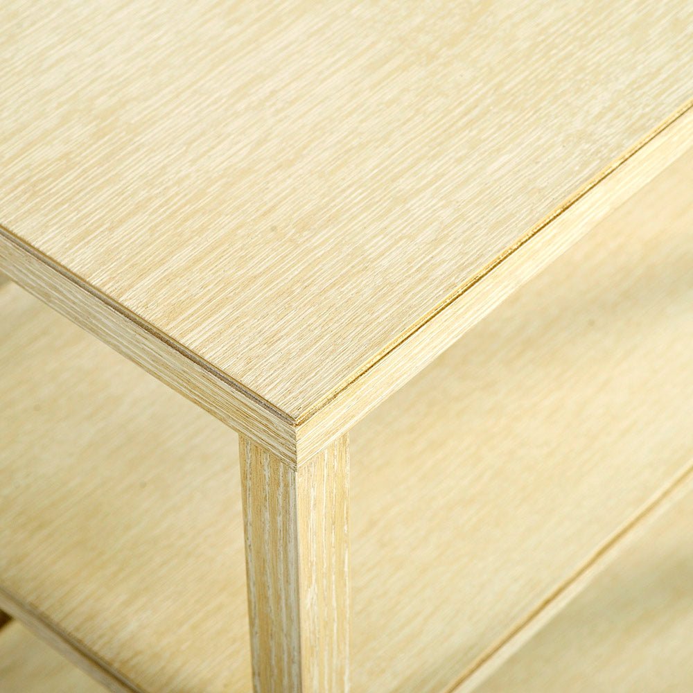 Shell Finish Three - Tier Side Table - English Georgian America