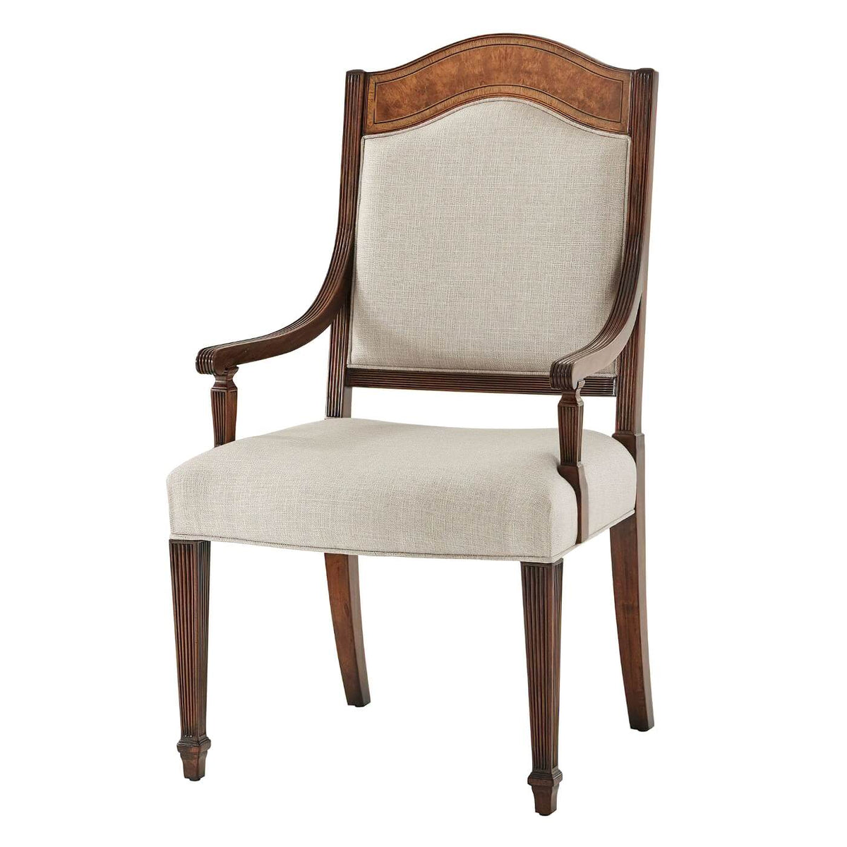 Sheraton Satinwood Armchair - English Georgian America