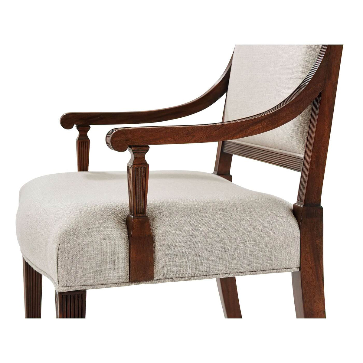 Sheraton Satinwood Armchair - English Georgian America