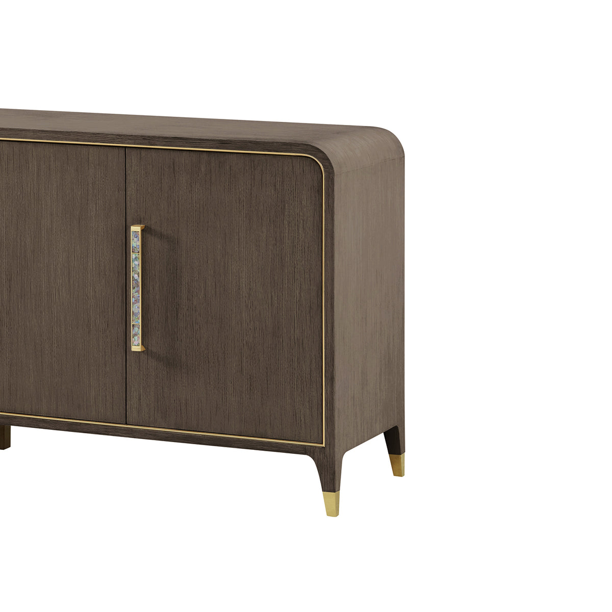 Dark Hollywood Regency Sideboard Buffet