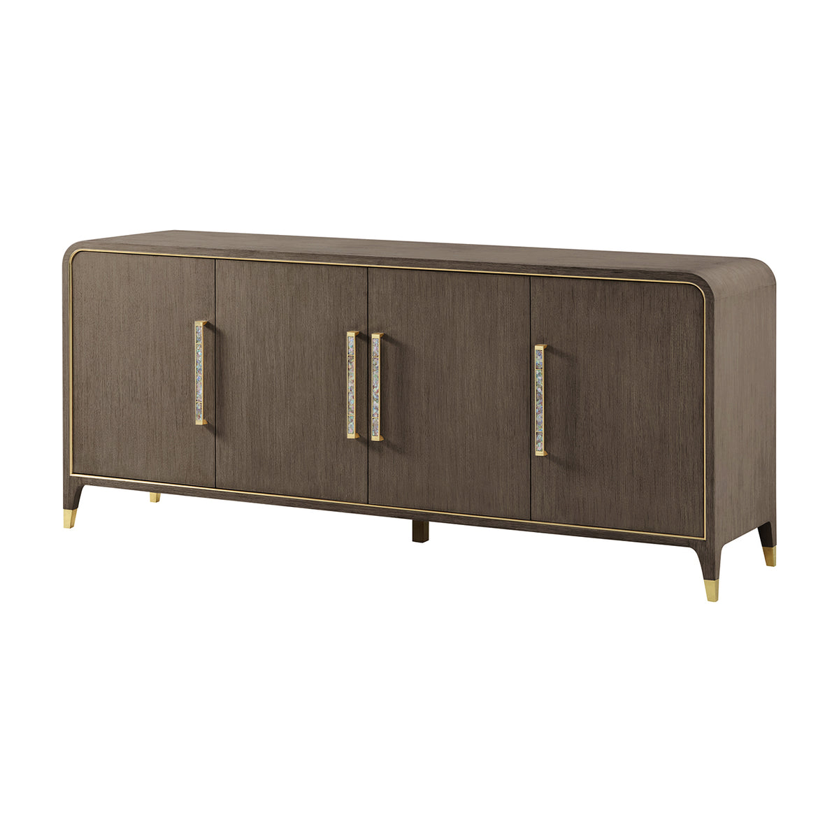 Dark Hollywood Regency Sideboard Buffet