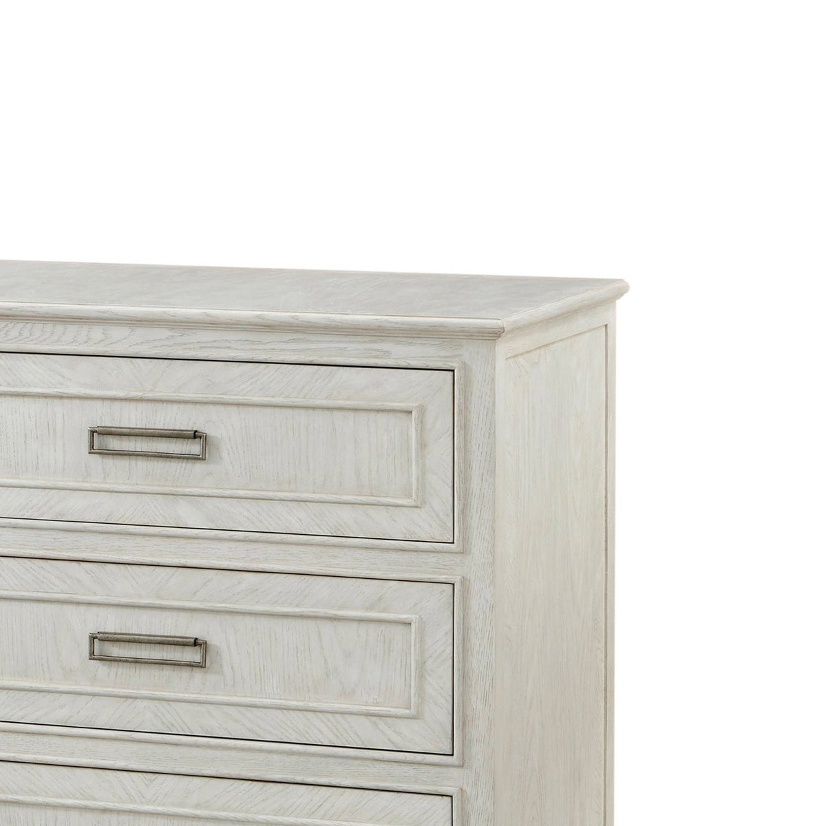 Six Drawer White Oak Dresser - English Georgian America
