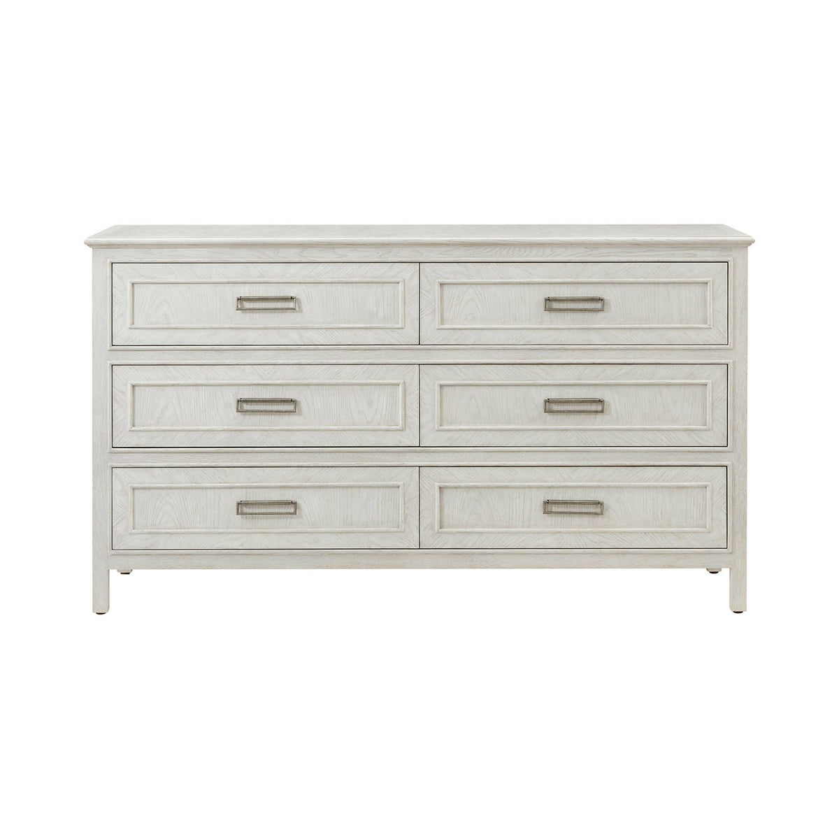 Six Drawer White Oak Dresser - English Georgian America