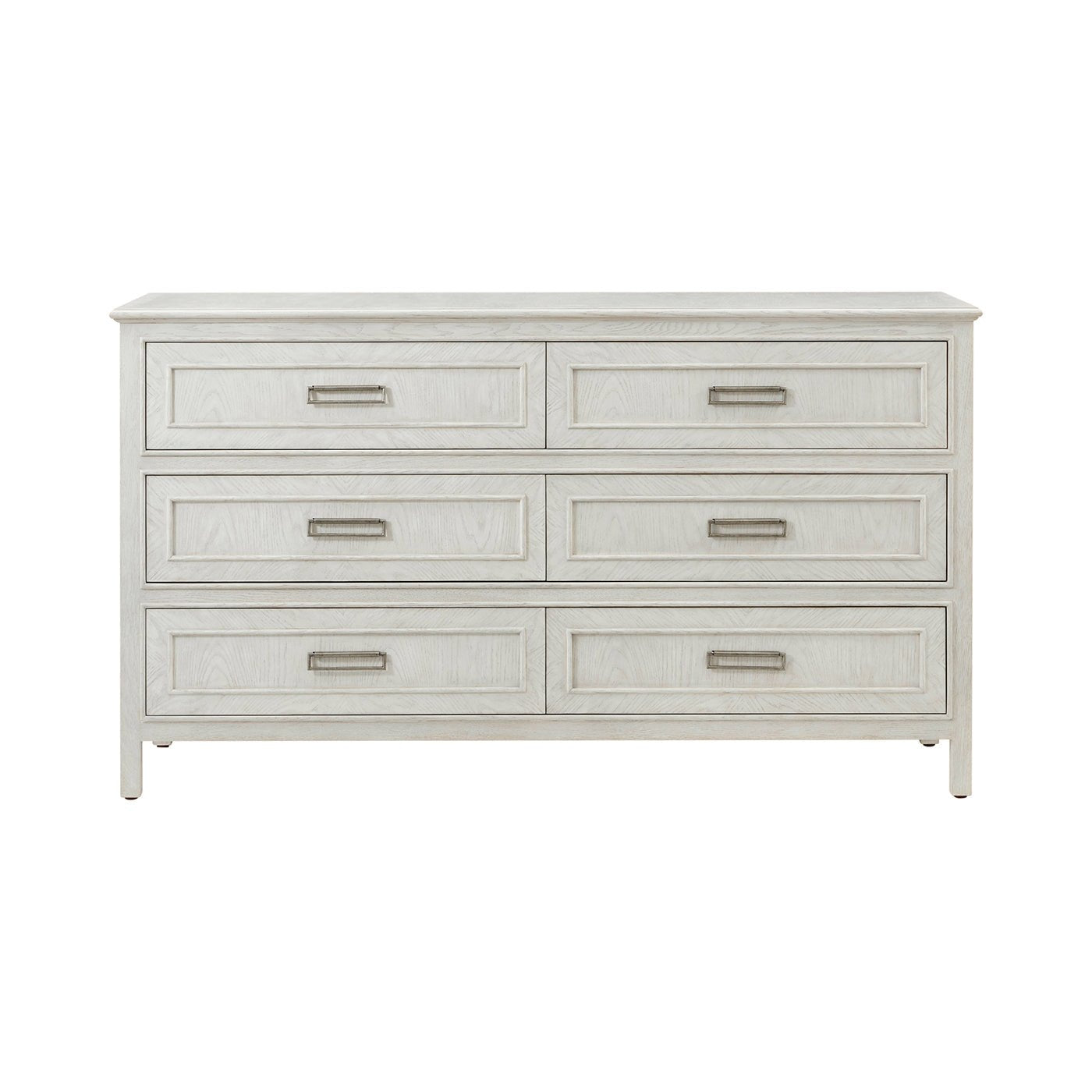 Six Drawer White Oak Dresser - English Georgian America