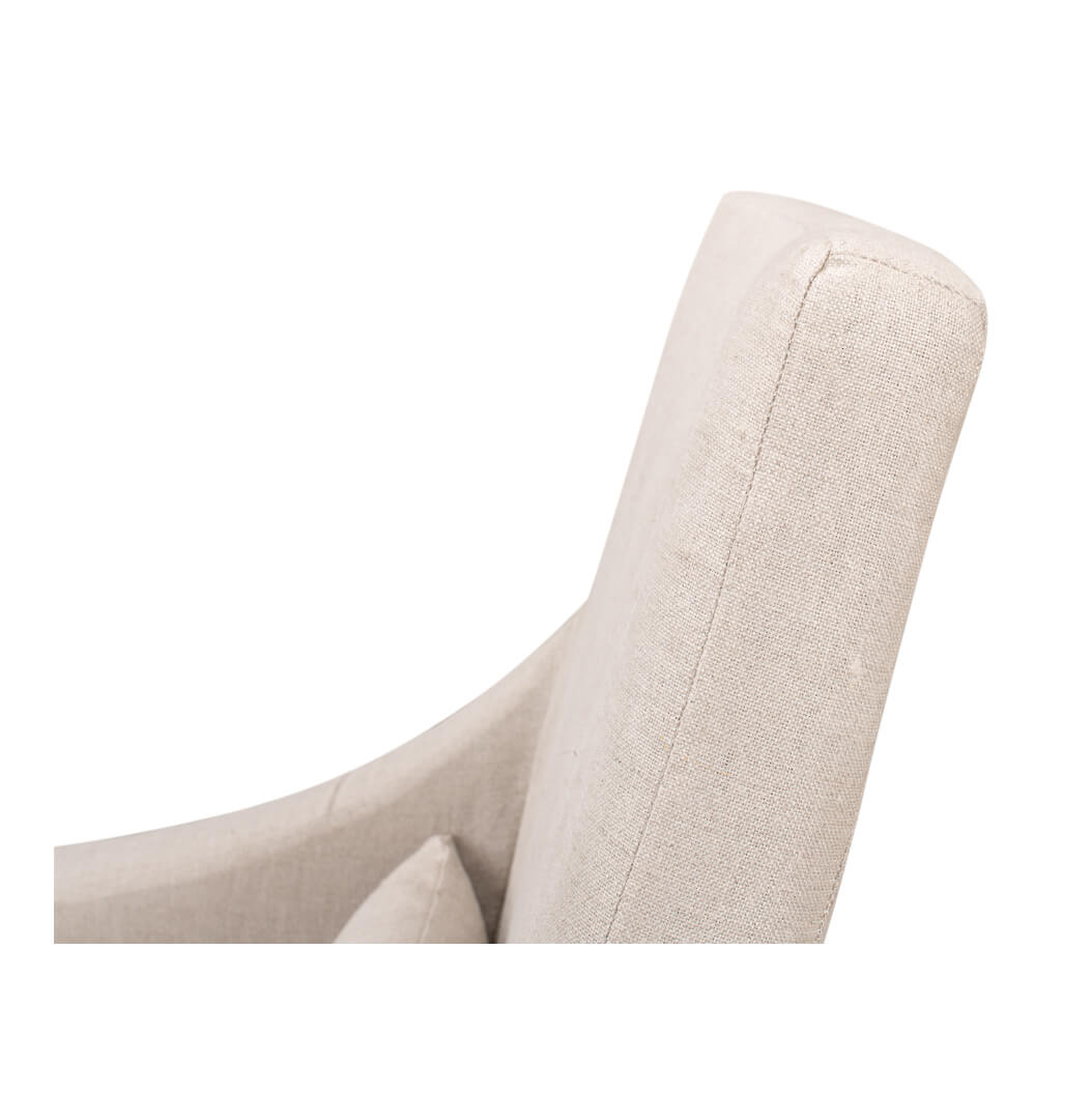 Skirted Linen Dining Chair - English Georgian America