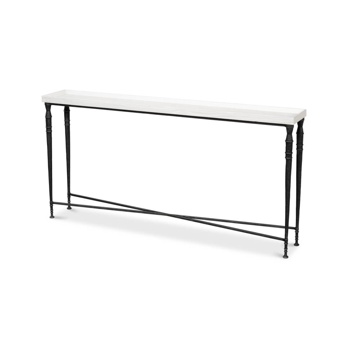 Sleek Art Deco Console Table - English Georgian America