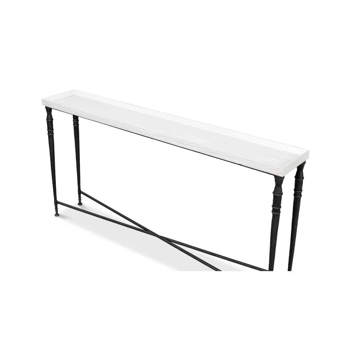 Sleek Art Deco Console Table - English Georgian America