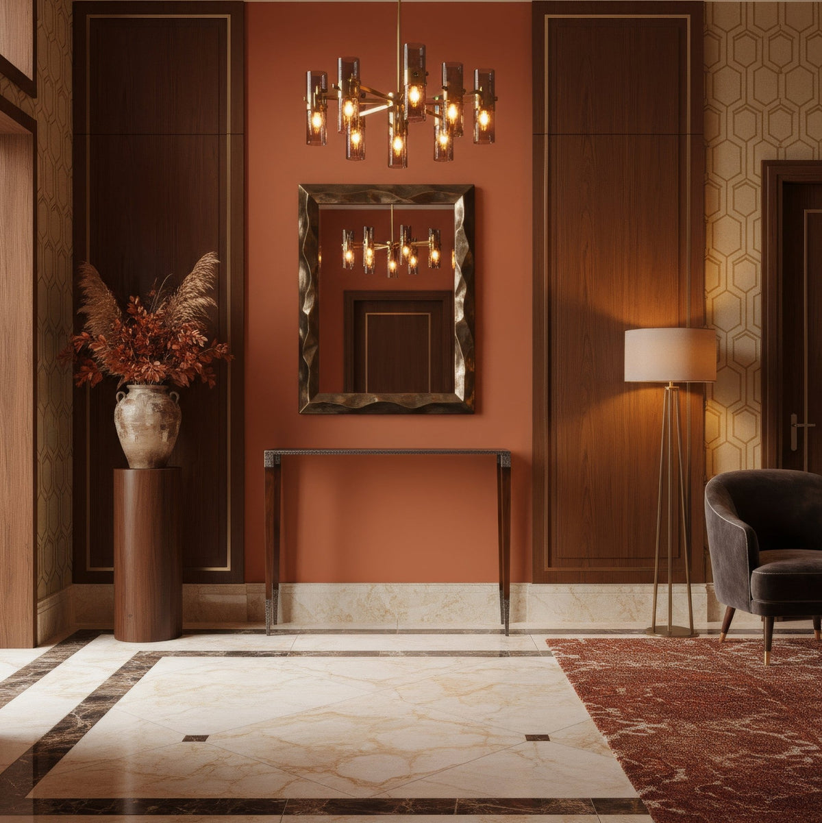 Slim Art Deco Console Table - English Georgian America