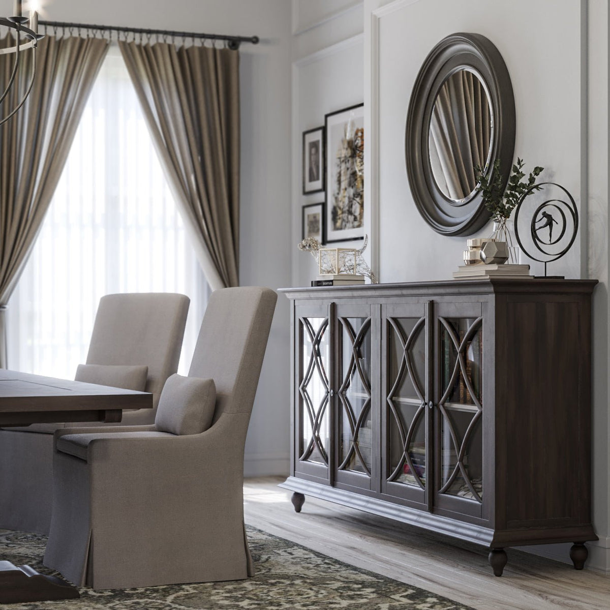 Slipcovered Dining Chair - English Georgian America