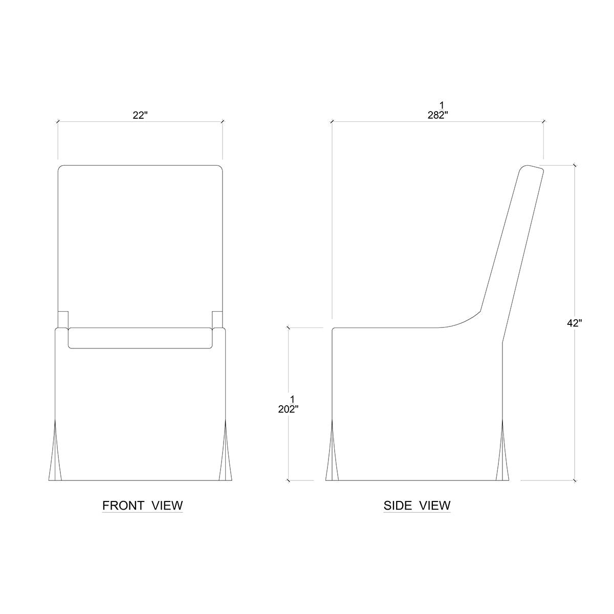 Slipcovered Dining Chair - English Georgian America