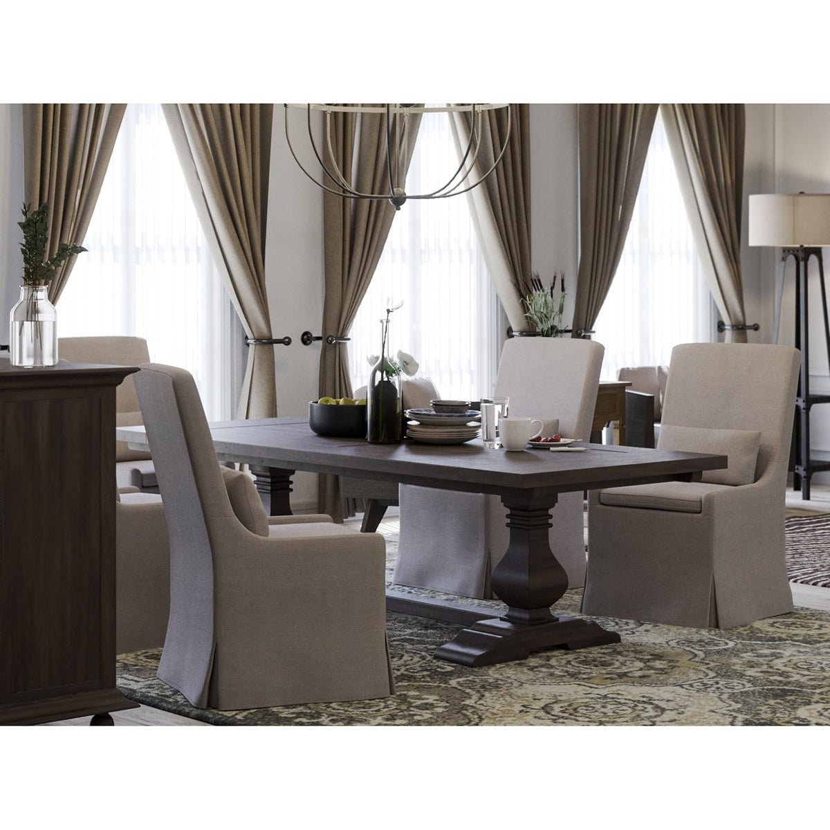 Slipcovered Dining Chair - English Georgian America