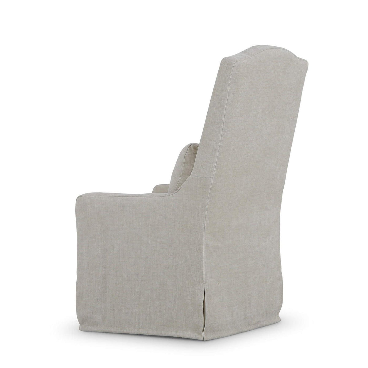 Slipcovered Dining Chair – Light Beige Upholstery - English Georgian America