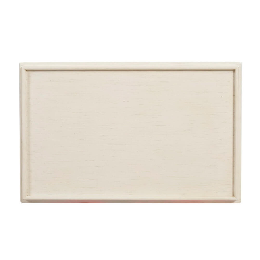 Small Classic Two-Tier Side Table - Drift White - English Georgian America