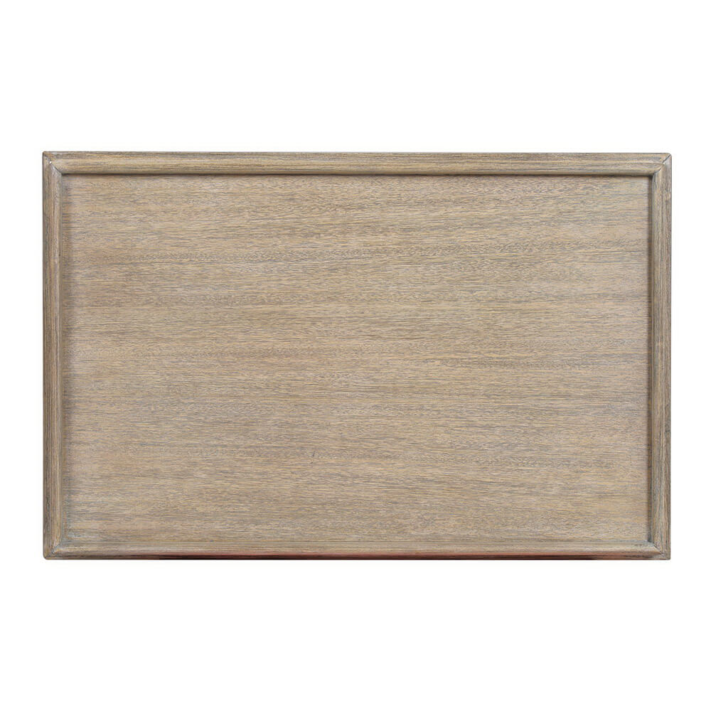 Small Classic Two-Tier Side Table - Greyed - English Georgian America