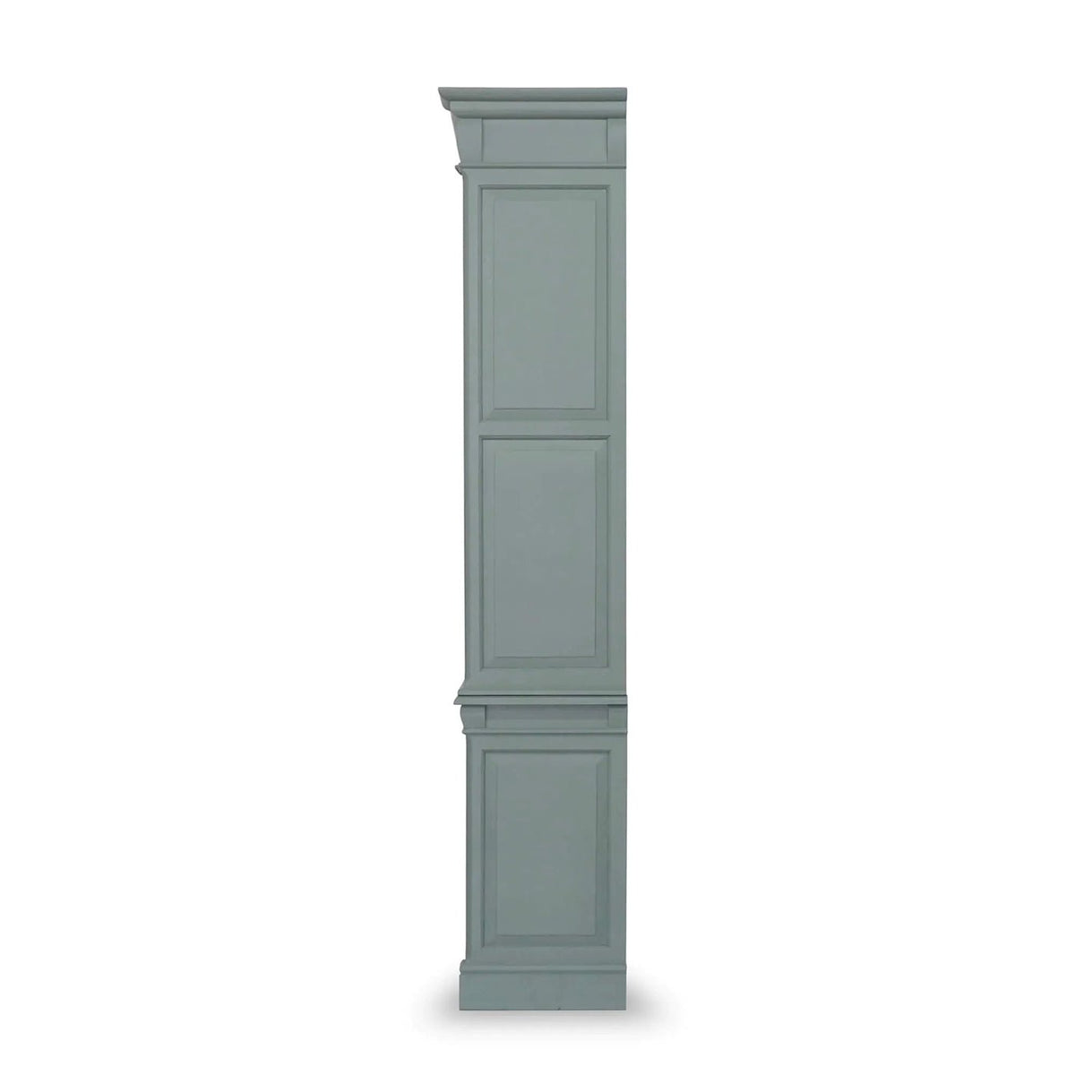 Small French Provincial Bookcase - Green Smoke - English Georgian America