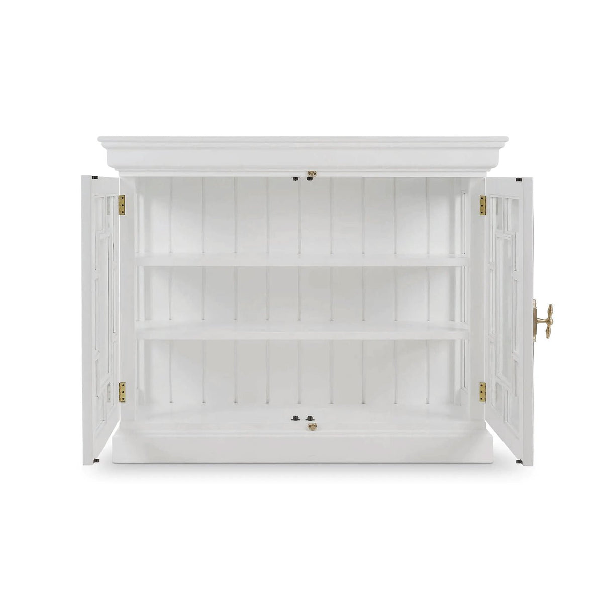Small French Provincial White Credenza - English Georgian America