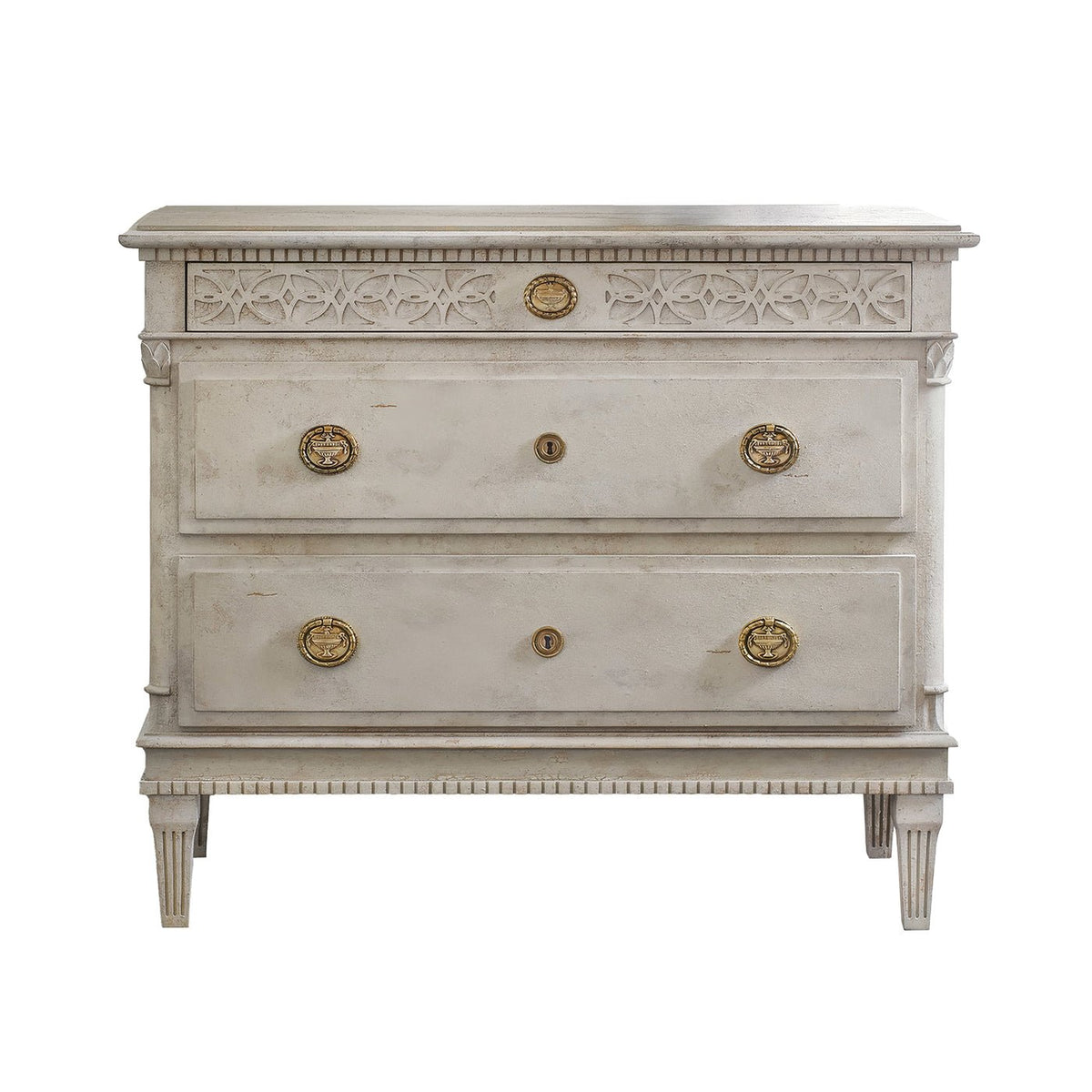 Small Gustavian Style Bedside Chest - English Georgian America