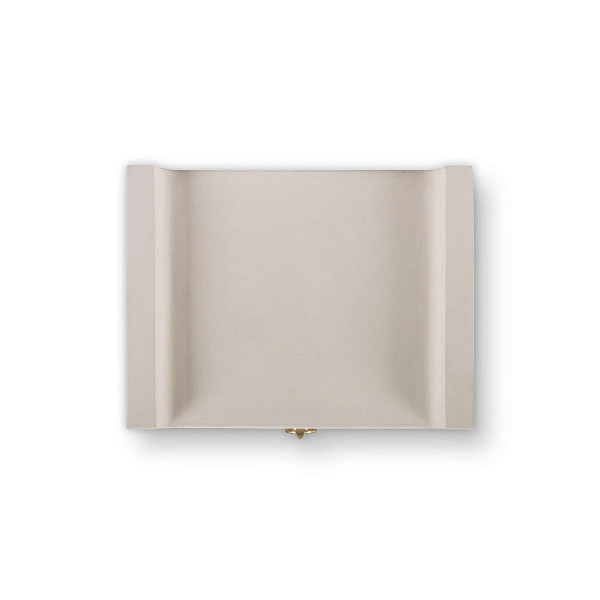 Small Linen Wrapped Modern Scandinavian Nightstand - English Georgian America