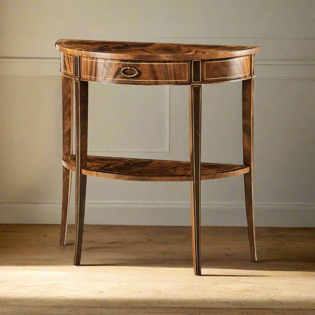 Small Mahogany Console Table - English Georgian America